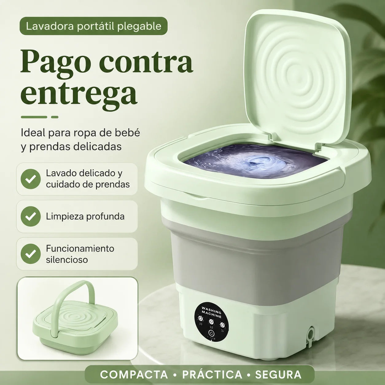 Lavadora Portátil Plegable 8L