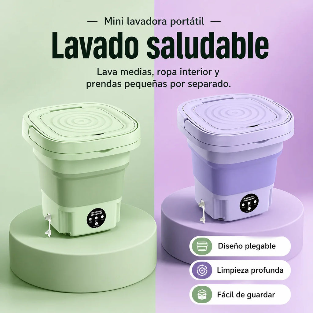 Lavadora Portátil Plegable 8L